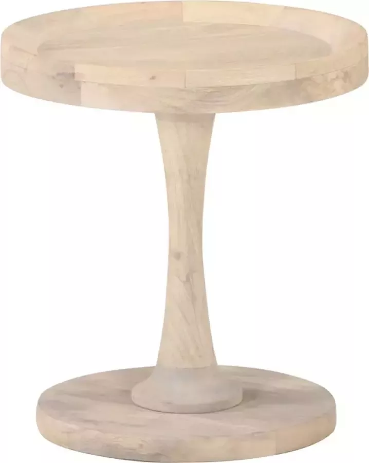 VidaXL Bijzettafel Ø40x45 cm massief mangohout Bijzettafel Bijzettafels Houten Bijzettafel Houten Bijzettafels
