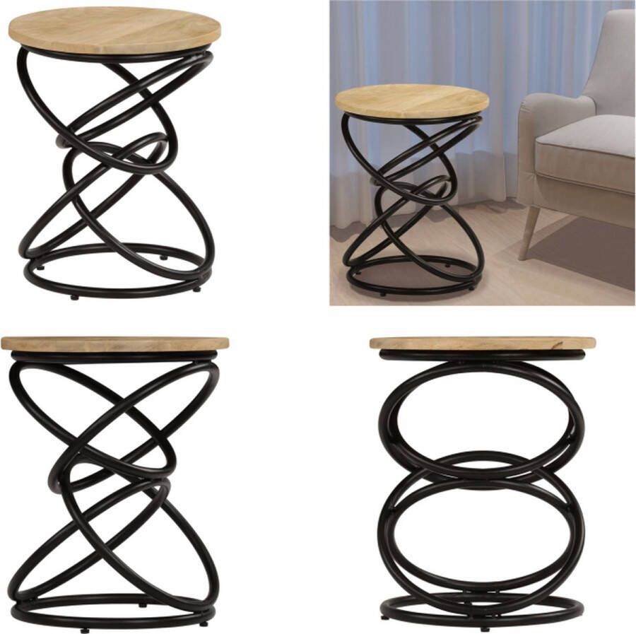 VidaXL Bijzettafel 40x50 cm massief mangohout Salontafel Salontafels Opium Tafel Opium Tafels