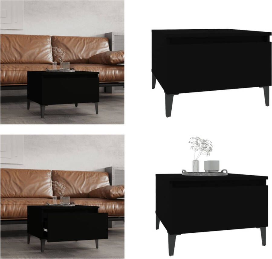 VidaXL -Bijzettafel-50x46x35-cm-bewerkt-hout-zwart