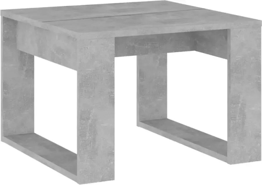 VidaXL -Bijzettafel-50x50x35-cm-bewerkt-hout-betongrijs - Foto 4