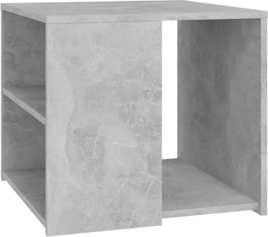 VidaXL -Bijzettafel-50x50x45-cm-spaanplaat-betongrijs - Foto 4