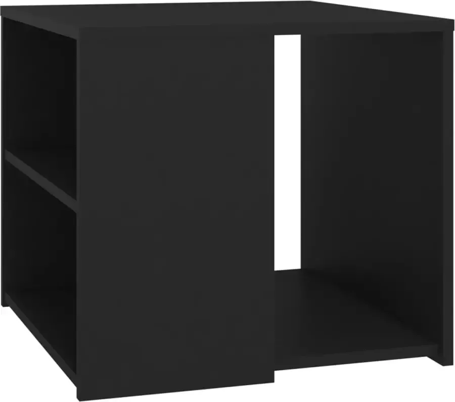 VidaXL -Bijzettafel-50x50x45-cm-bewerkt-hout-zwart - Foto 3