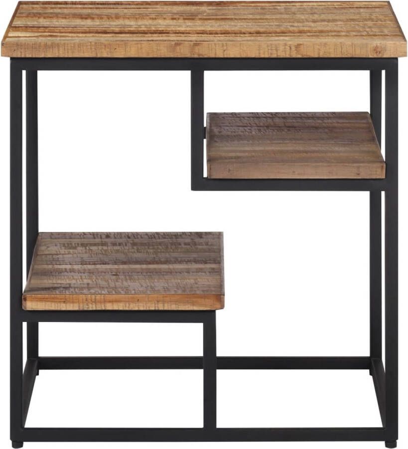 VidaXL -Bijzettafel-50x50x50-cm-massief-gerecycled-teakhout - Foto 3