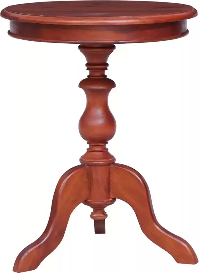 VidaXL Bijzettafel 50x50x65 cm massief mahoniehout bruin