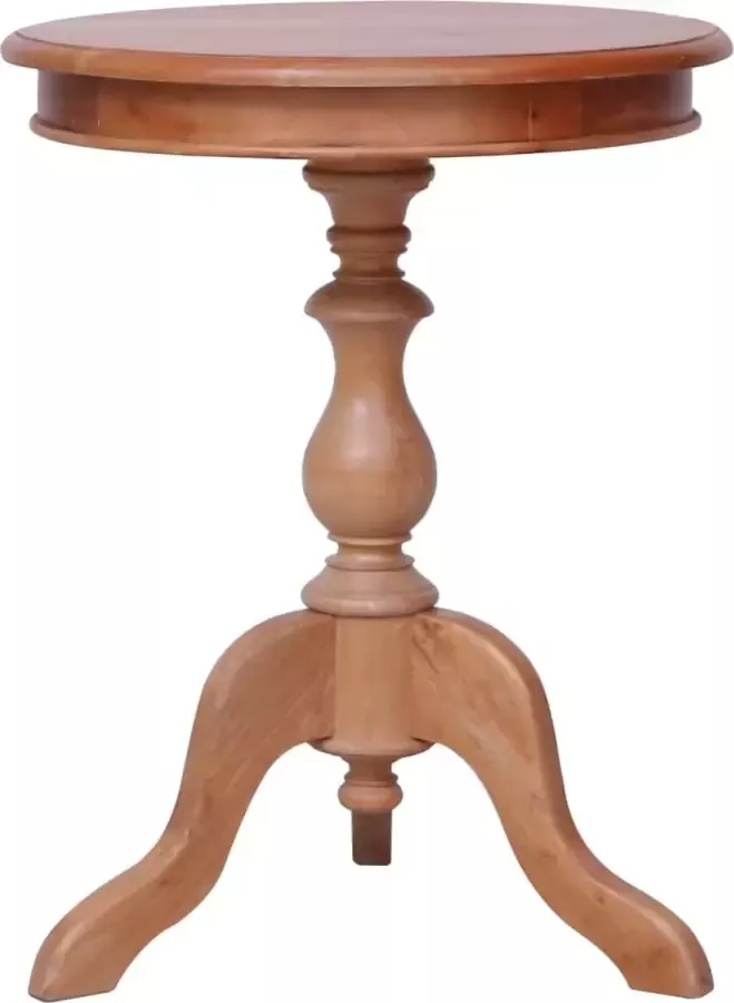VidaXL Bijzettafel 50x50x65 cm massief mahoniehout naturel