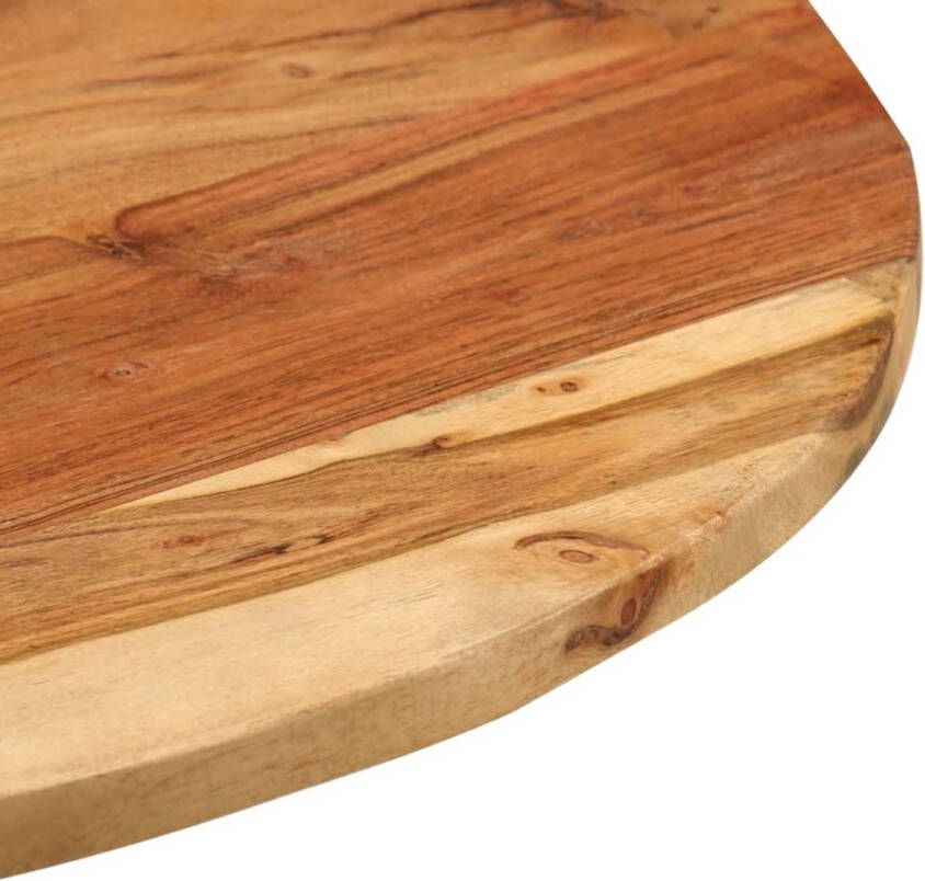 VidaXL -Bijzettafel-60x(42-62)-cm-massief-acaciahout-en-gietijzer - Foto 3