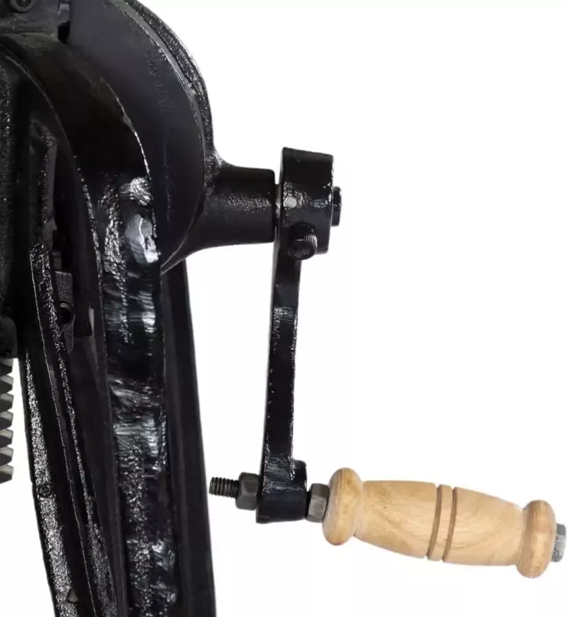 VidaXL -Bijzettafel-60x(46-63)-cm-massief-mangohout-en-gietijzer - Foto 4