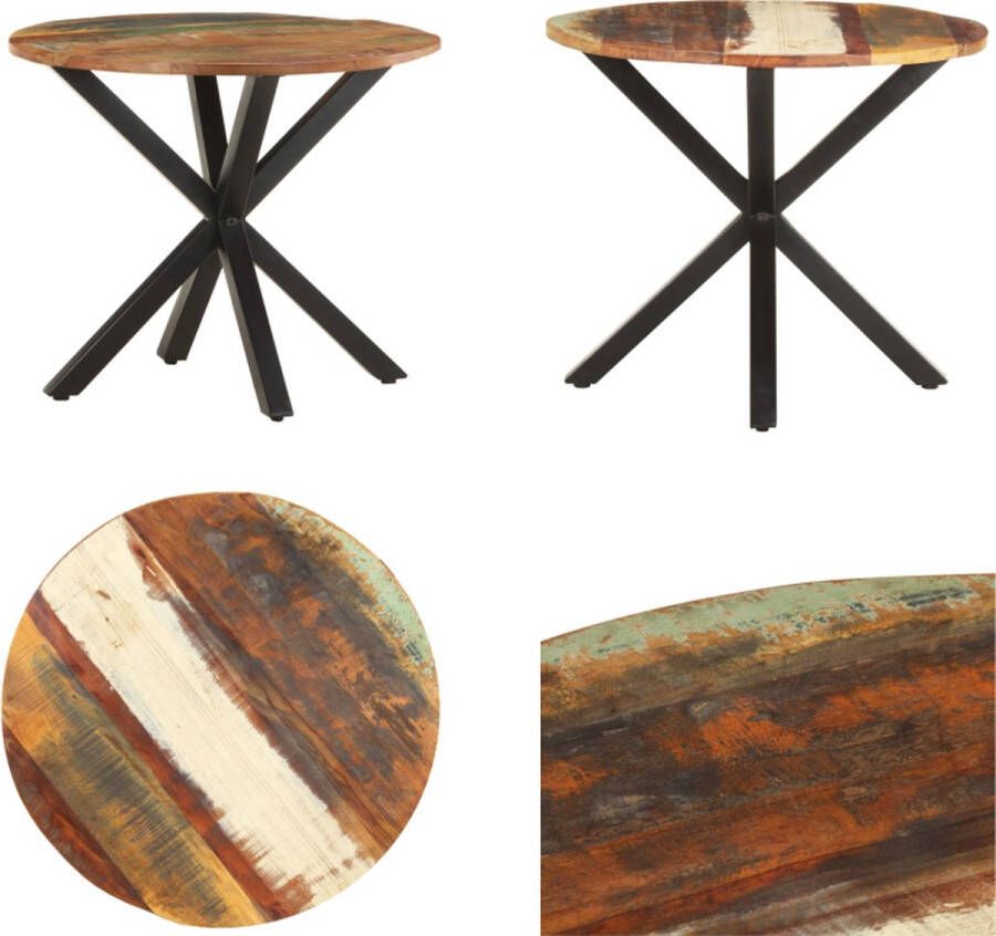 VidaXL Bijzettafel 68x68x56 cm massief gerecycled hout Bijzettafel Bijzettafels Bijzettafeltje
