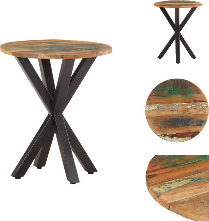 VidaXL Bijzettafel Bijzettafels Bijzettafeltje Bijzettafel 48x48x56 cm massief gerecycled hout