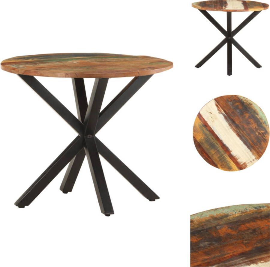VidaXL Bijzettafel Bijzettafels Bijzettafeltje Bijzettafel 68x68x56 cm massief gerecycled hout