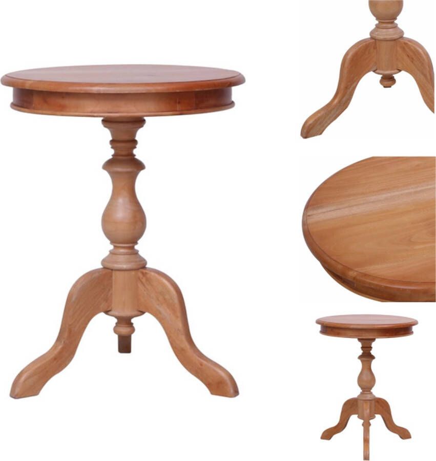 VidaXL Bijzettafel Bijzettafels Tafel Tafels Bijzettafel 50x50x65 cm massief mahoniehout natuurlijk
