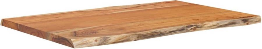 VidaXL Tafelblad rechthoekig natuurlijke rand 60x40x2 5 cm acaciahout - Foto 2
