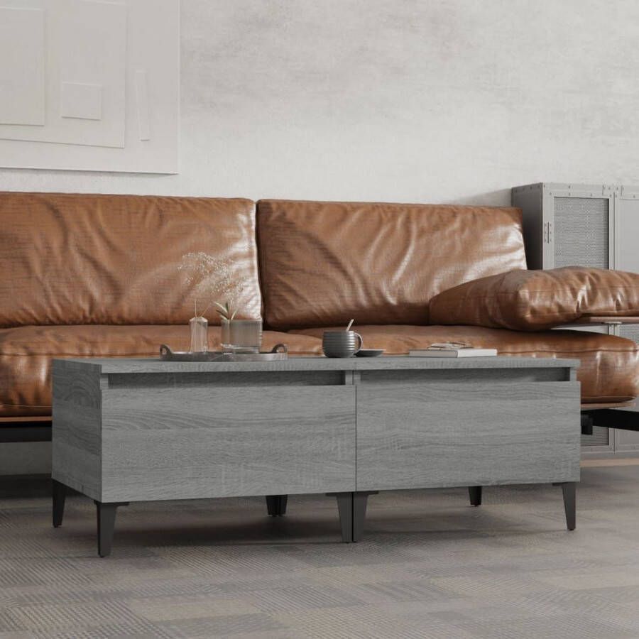 VidaXL -Bijzettafels-2-st-50x46x35-cm-bewerkt-hout-grijs-sonoma-eiken