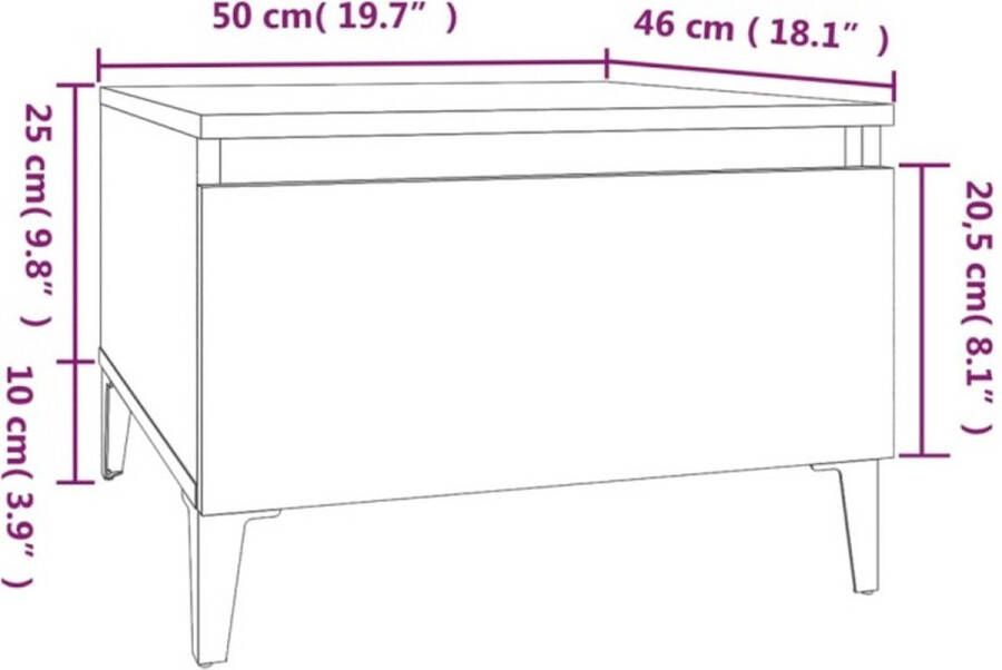 VidaXL -Bijzettafels-2-st-50x46x35-cm-bewerkt-hout-sonoma-eikenkleurig - Foto 5