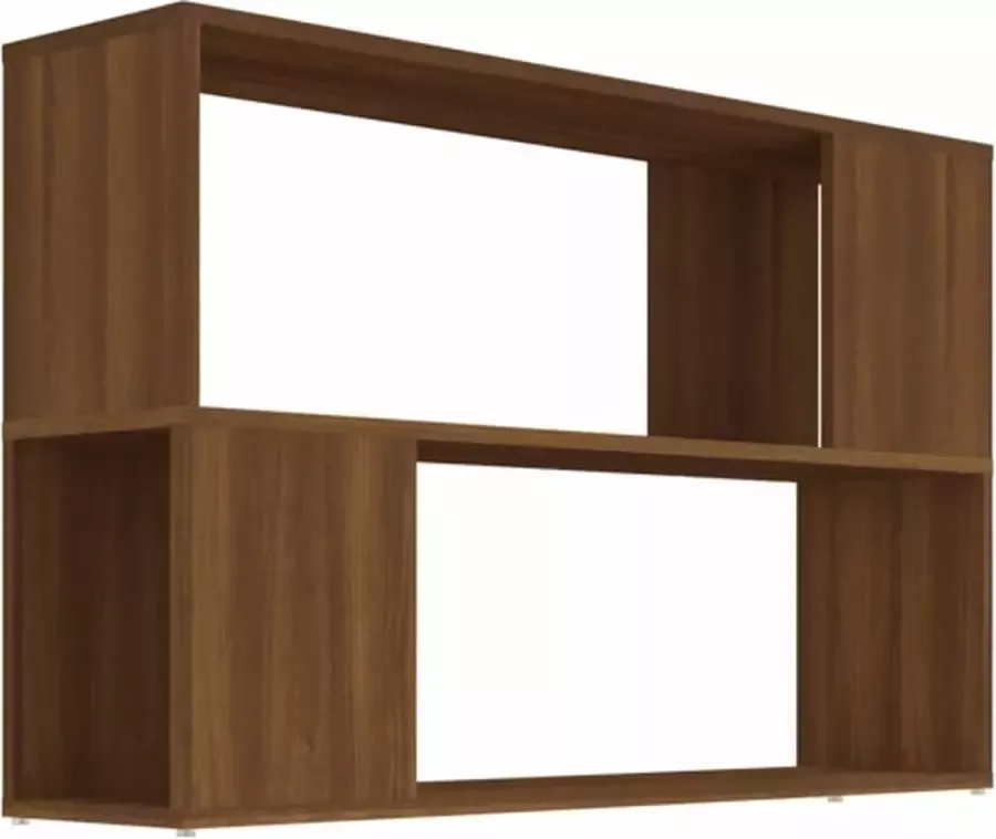 VidaXL -Boekenkast-100x24x63-cm-bewerkt-hout-bruineikenkleurig - Foto 2