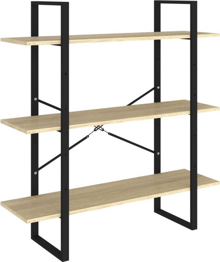 VidaXL -Boekenkast-100x30x105-cm-bewerkt-hout-sonoma-eikenkleurig