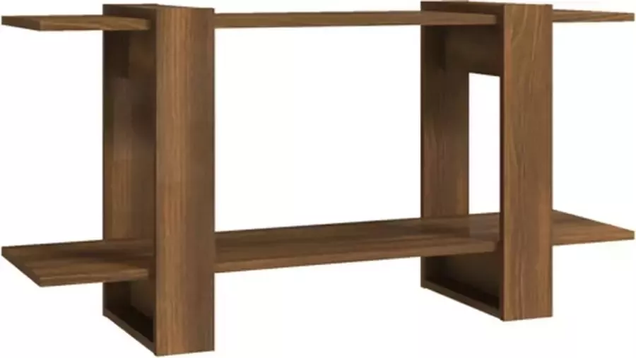 VidaXL -Boekenkast-100x30x51-cm-bewerkt-hout-bruineikenkleurig - Foto 2