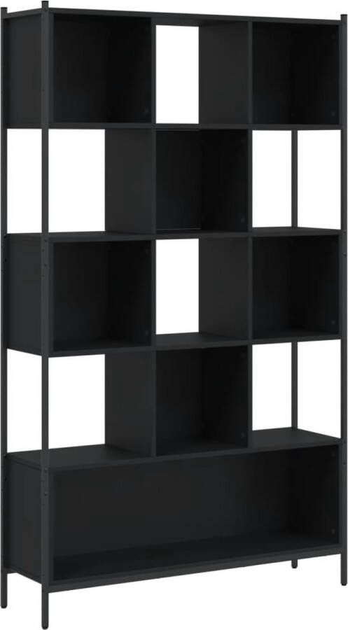 VidaXL -Boekenkast-102x28x172-cm-bewerkt-hout-zwart - Foto 3