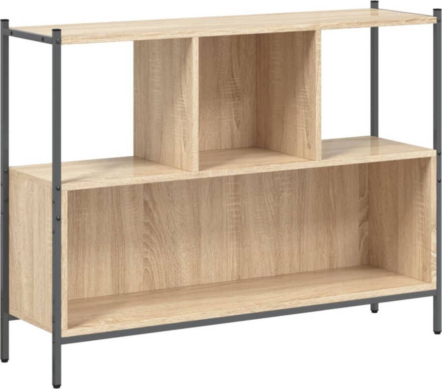 VidaXL -Boekenkast-102x28x77 5-cm-bewerkt-hout-sonoma-eikenkleurig - Foto 4