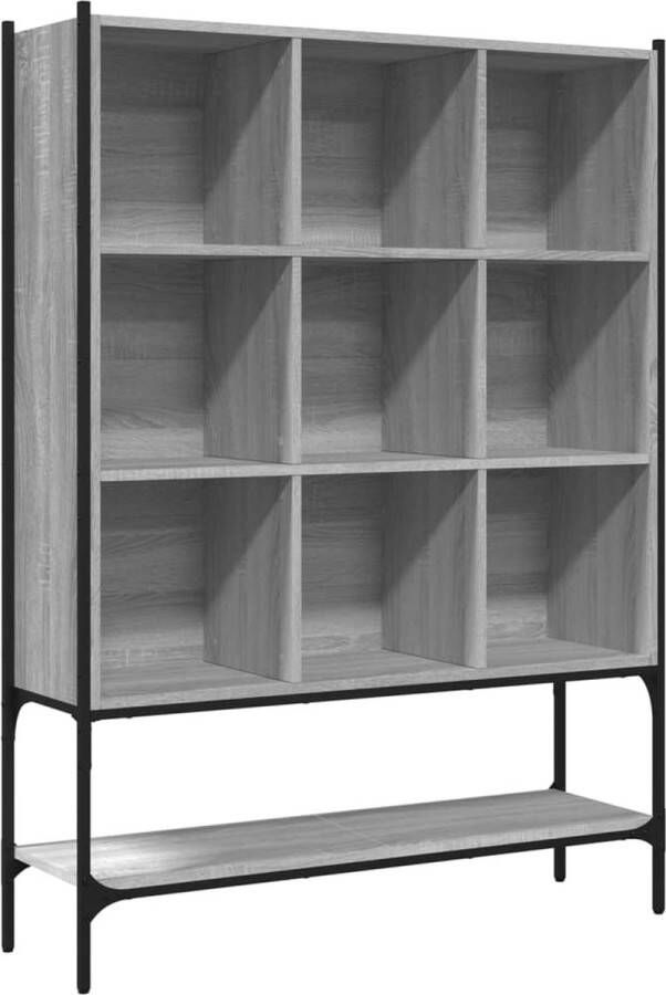 VidaXL -Boekenkast-102x30x141 5-cm-bewerkt-hout-grijs-sonoma-eikenkleur - Foto 3