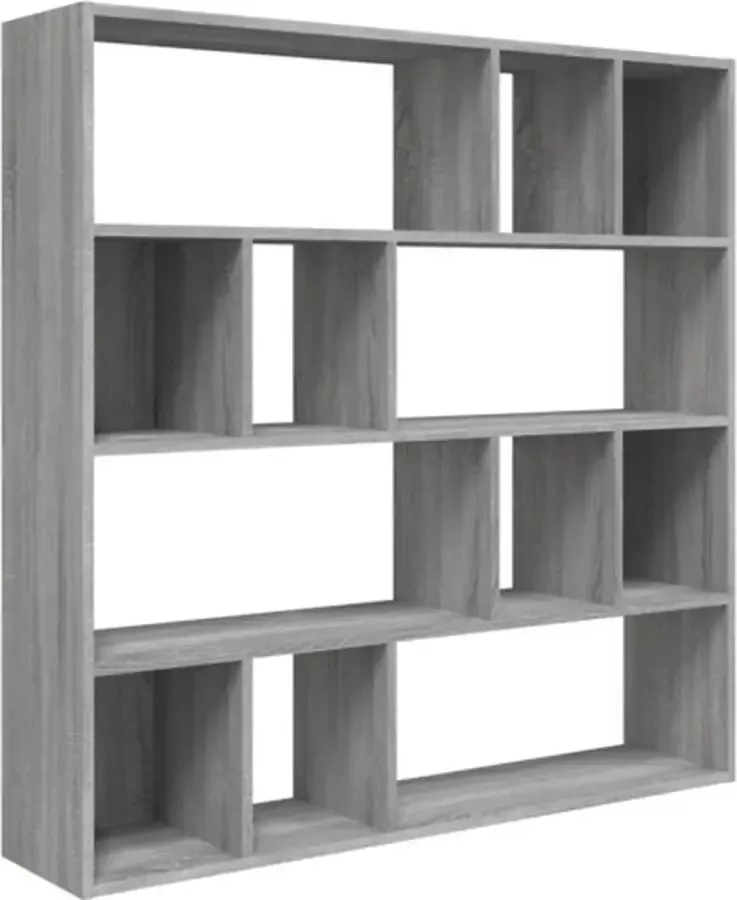 VidaXL -Boekenkast-110x24x110-cm-bewerkt-hout-grijs-sonoma-eikenkleurig - Foto 2