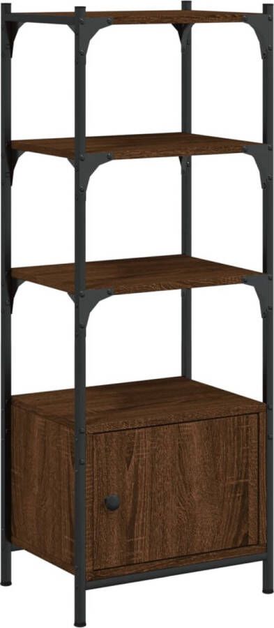 VidaXL -Boekenkast-3-laags-41x30x109 5-cm-bewerkt-hout-bruineikenkleur - Foto 4