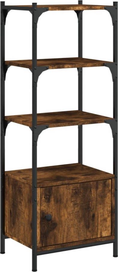 VidaXL -Boekenkast-3-laags-41x30x109 5-cm-bewerkt-hout-gerookt-eiken - Foto 4