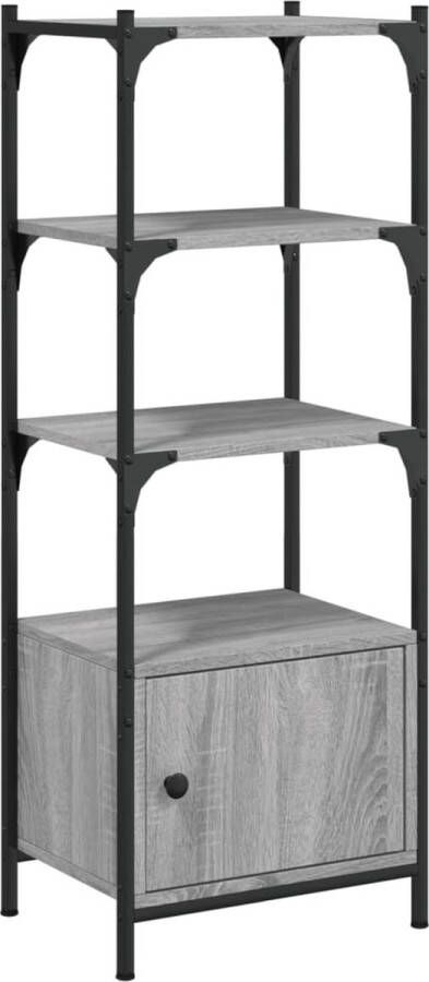 VidaXL -Boekenkast-3-laags-41x30x109 5-cm-bewerkt-hout-grijs-sonoma - Foto 4