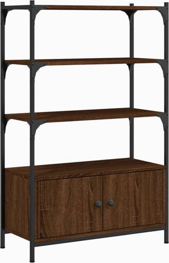 VidaXL -Boekenkast-3-laags-70x30x109 5-cm-bewerkt-hout-bruineikenkleur - Foto 4