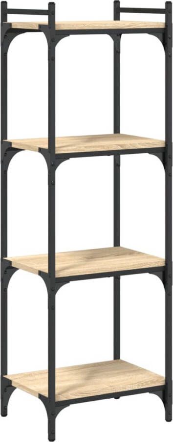 VidaXL -Boekenkast-4-laags-40x30x120-cm-bewerkt-hout-sonoma-eikenkleur - Foto 3