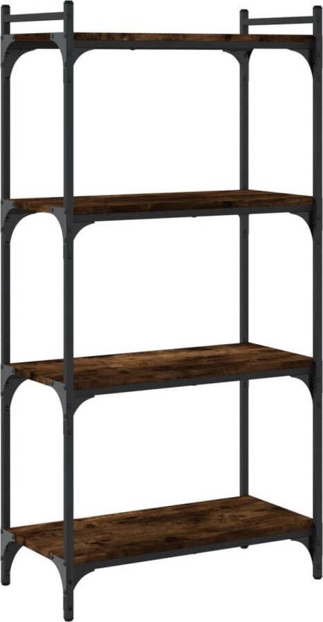 VidaXL -Boekenkast-4-laags-60x30x120-cm-bewerkt-hout-gerookt-eikenkleur - Foto 3