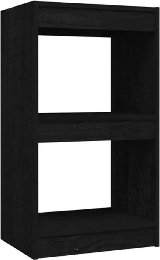 VidaXL -Boekenkast-40x30x71 5-cm-massief-grenenhout-zwart - Foto 5