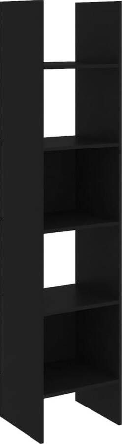 VIDAXL Boekenkast 40x35x180 cm bewerkt hout zwart - Foto 1