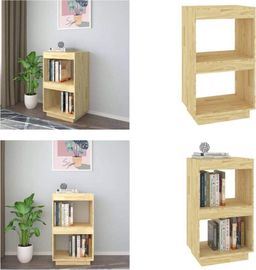 VidaXL Boekenkast 40x35x71 cm massief grenenhout Boekenkast Boekenkasten Houten Boekenkast Boekenschap