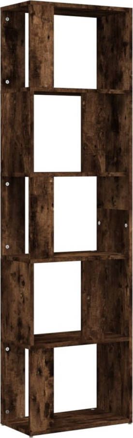 VidaXL -Boekenkast-45x24x160-cm-bewerkt-hout-gerookt-eikenkleurig - Foto 2