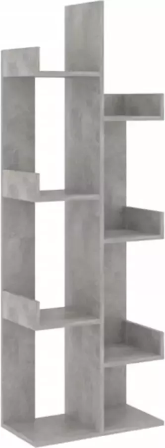 VidaXL -Boekenkast-48x25 5x140-cm-bewerkt-hout-betongrijs - Foto 3