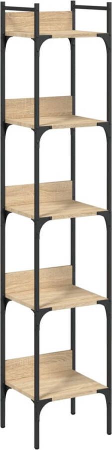 VidaXL -Boekenkast-5-laags-35x30x174-cm-bewerkt-hout-sonoma-eikenkleur - Foto 3