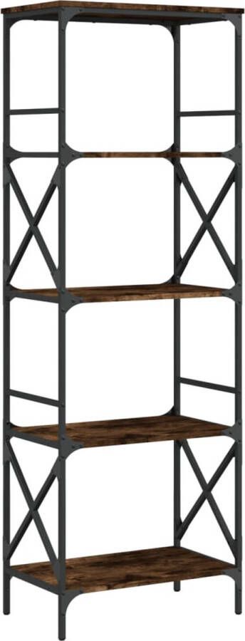 VidaXL -Boekenkast-5-laags-59x35x171-cm-bewerkt-hout-gerookt-eikenkleur - Foto 3