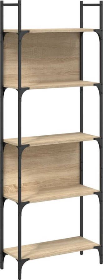 VidaXL -Boekenkast-5-laags-60 5x24x166 5-cm-bewerkt-hout-sonoma-eiken - Foto 3