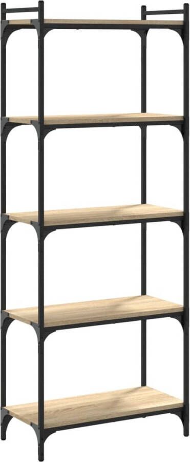 VidaXL -Boekenkast-5-laags-60x30x154-cm-bewerkt-hout-sonoma-eikenkleur - Foto 3