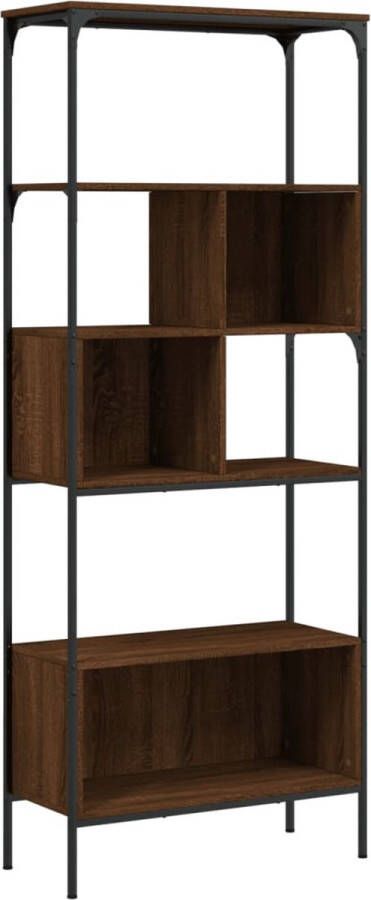 VidaXL -Boekenkast-5-laags-76x33x188 5-cm-bewerkt-hout-bruineikenkleur - Foto 3