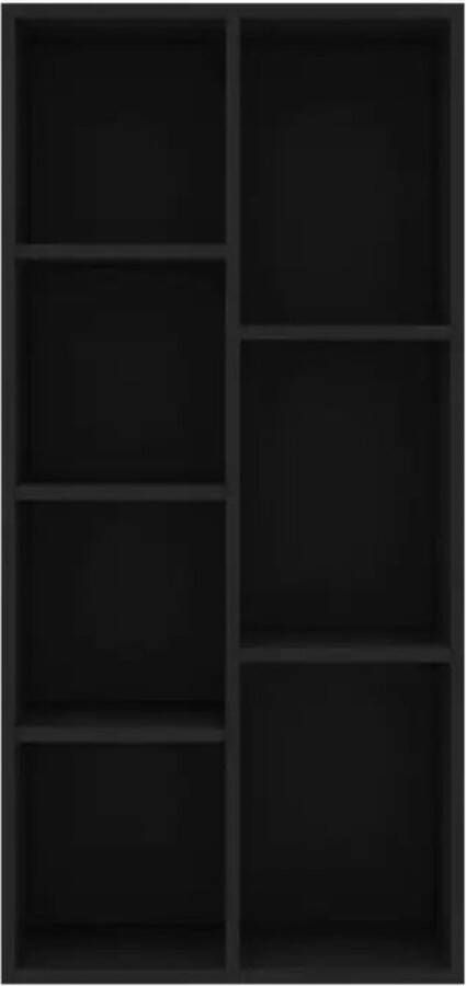 VidaXL Prolenta Premium Boekenkast 50x25x106 cm bewerkt hout zwart - Foto 3