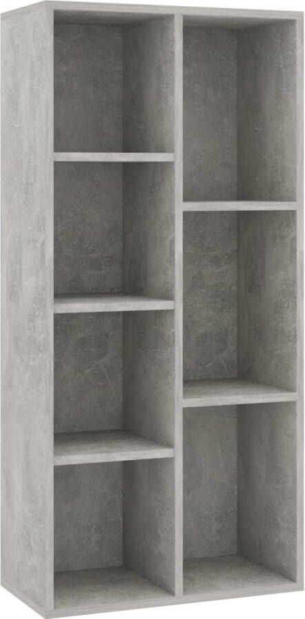 VidaXL -Boekenkast-50x25x106-cm-bewerkt-hout-betongrijs - Foto 3