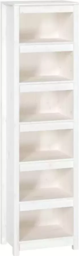 VidaXL -Boekenkast-50x35x183-cm-massief-grenenhout-wit - Foto 2