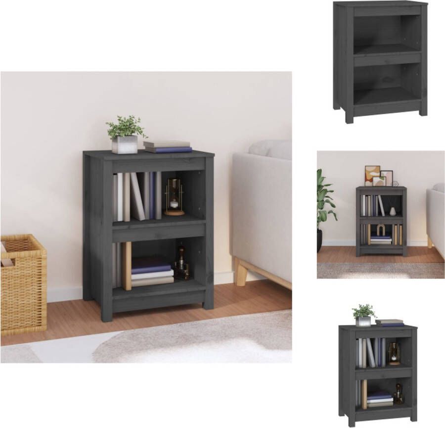 VidaXL Boekenkast 50x35x68cm Grijs Kast