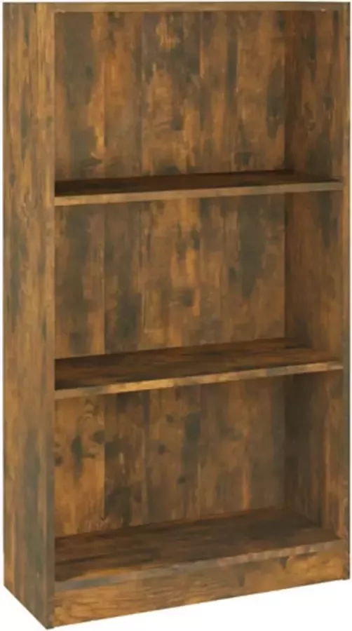 VidaXL -Boekenkast-60x24x109-cm-bewerkt-hout-gerookt-eikenkleurig - Foto 3