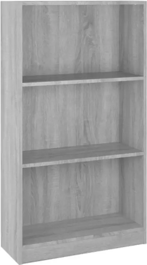 VidaXL -Boekenkast-60x24x109-cm-bewerkt-hout-grijs-sonoma-eikenkleurig - Foto 3