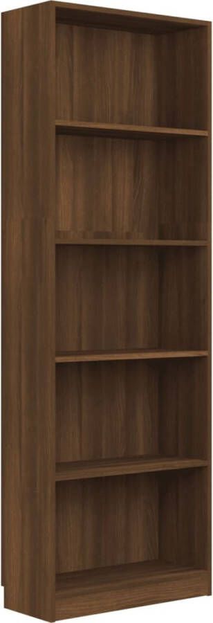 VidaXL -Boekenkast-60x24x175-cm-bewerkt-hout-bruineikenkleurig - Foto 2