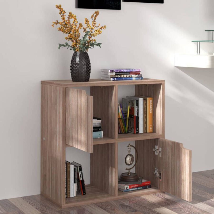 VidaXL -Boekenkast-60x27 5x59 5-cm-bewerkt-hout-grijs-sonoma-eikenkleur - Foto 1