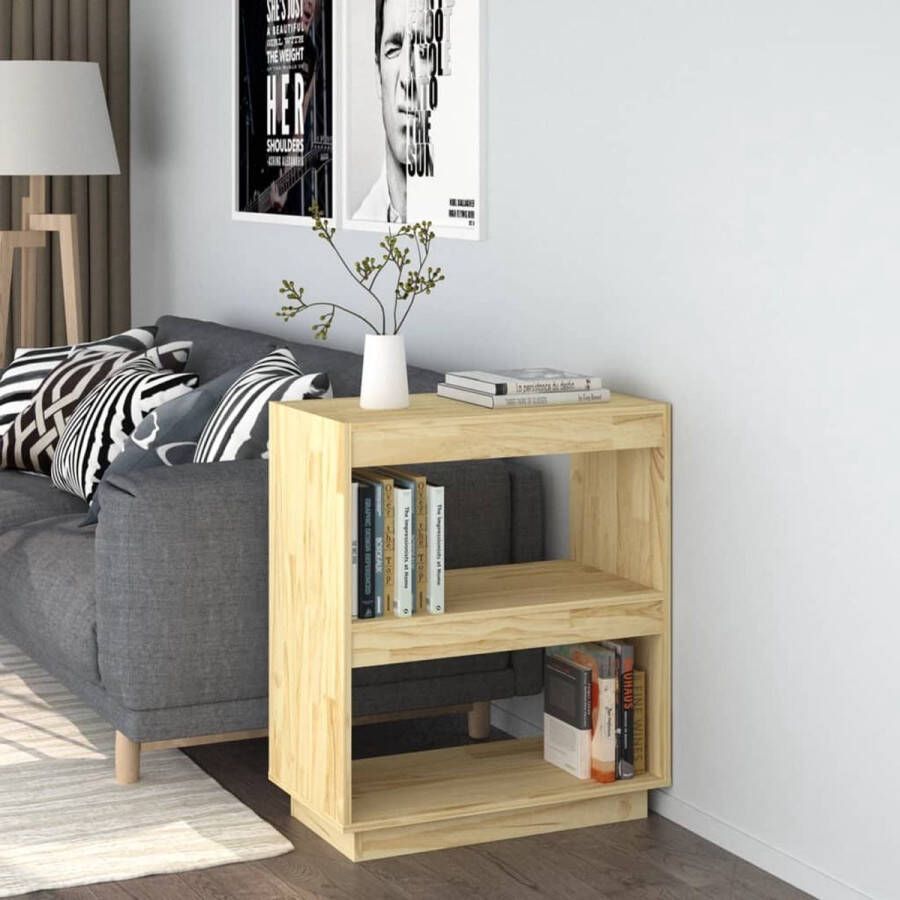 VidaXL -Boekenkast-60x35x71-cm-massief-grenenhout